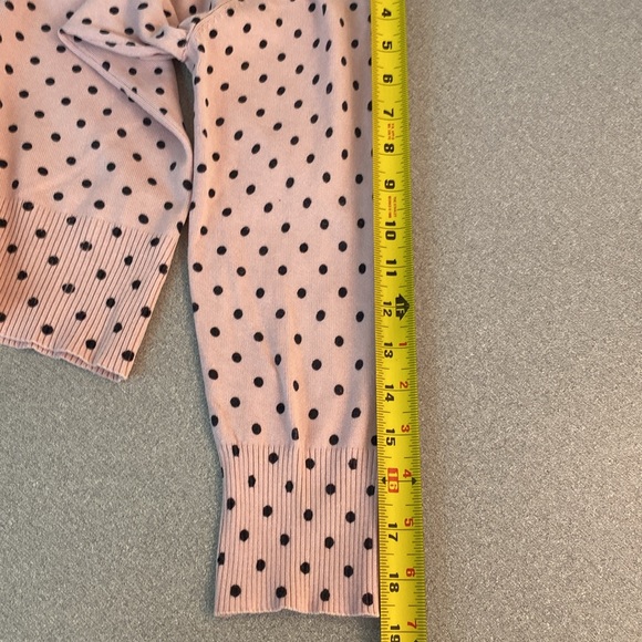 Worthington - silk blend polka dot cardigan. Size S - Picture 9 of 10